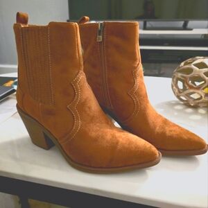 Sam And Libby Brown Suede Ankle Boots